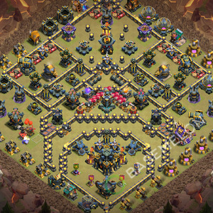 Town Hall Level 17 War Base Design 2026, Anti 3 Stars, Layout #3745