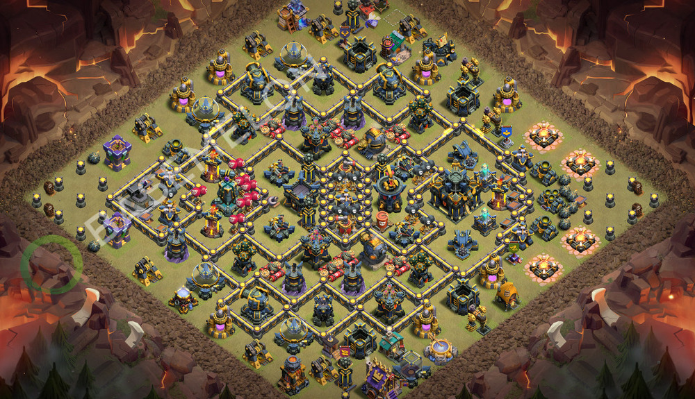 Town Hall Level 17 War Base Design 2026, Anti 3 Stars, Anti Air, Layout #3769