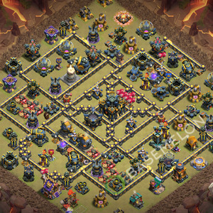 Town Hall Level 17 War Base Design 2026, Anti 3 Stars, Layout #3895