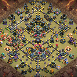 Town Hall Level 17 War Base Design 2026, Anti 3 Stars, Layout #3898