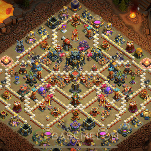 Town Hall Level 17 War Base Design 2025, Anti 3 Stars, Anti Everything, Layout #989