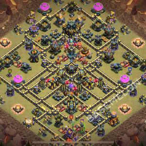 Aldea del Ayuntamiento Nivel 17 para Guerra, Anti Todo Diseño 2025, #990