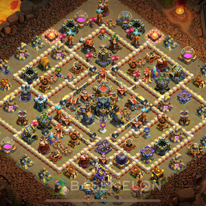 Town Hall Level 17 War Base Design 2025, Anti 2 Stars, Anti Air, Layout #991