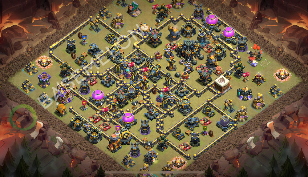 Aldea del Ayuntamiento Nivel 17 para Guerra, Anti 3 Estrellas Diseño 2025, #993