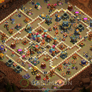 Town Hall Level 17 War Base Design 2025, Anti 3 Stars, Layout #993