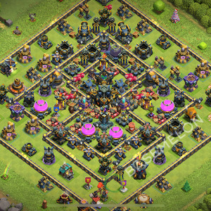 Aldea del Ayuntamiento Nivel 17 para Farming, Anti 3 Estrellas, Híbrido Diseño 2025, #994