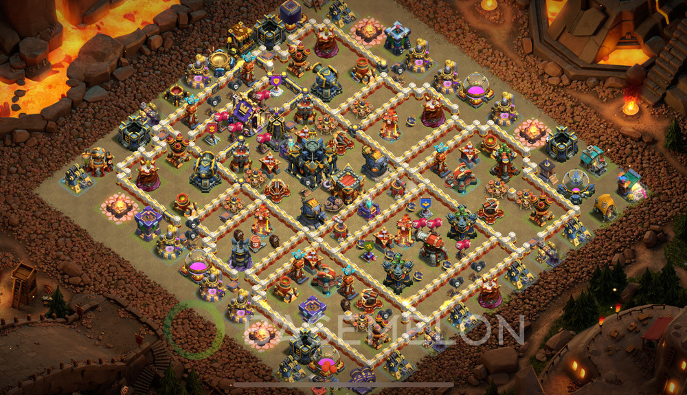 Town Hall Level 17 War Base Design 2024, Anti 3 Stars, Layout #995