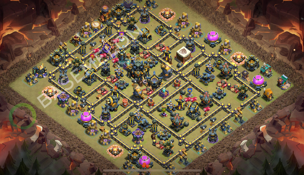 Aldea del Ayuntamiento Nivel 17 para Guerra, Anti 3 Estrellas Diseño 2025, #995