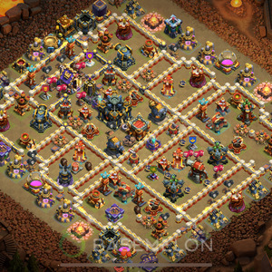 Town Hall Level 17 War Base Design 2025, Anti 3 Stars, Layout #995
