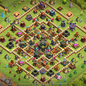 Town Hall Level 17 Trophy/Defense Base Design 2025, Anti 2 Stars, Legend League, Layout #996