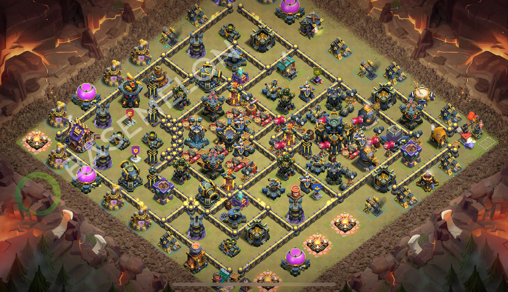 Aldea del Ayuntamiento Nivel 17 para Guerra, Anti Aéreo Diseño 2025, #999