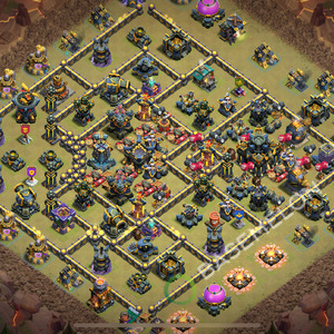 Aldea del Ayuntamiento Nivel 17 para Guerra, Anti Aéreo Diseño 2025, #999