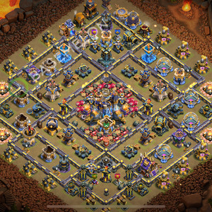 Town Hall Level 18 War Base Design 2025, Anti 2 Stars, Anti Air, Layout #2201