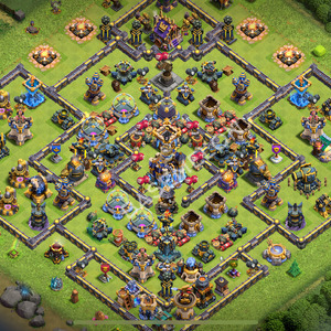 Town Hall Level 18 Farm Base Design 2025, Anti 3 Stars, Hybrid, Layout #2202