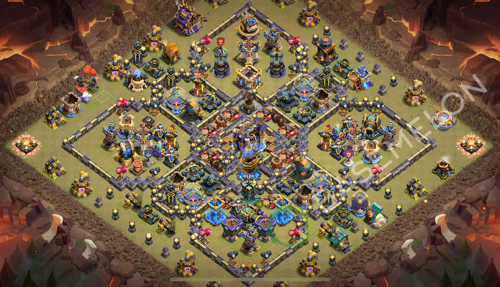 Town Hall Level 18 War Base Design 2025, Anti Everything, Layout #2203