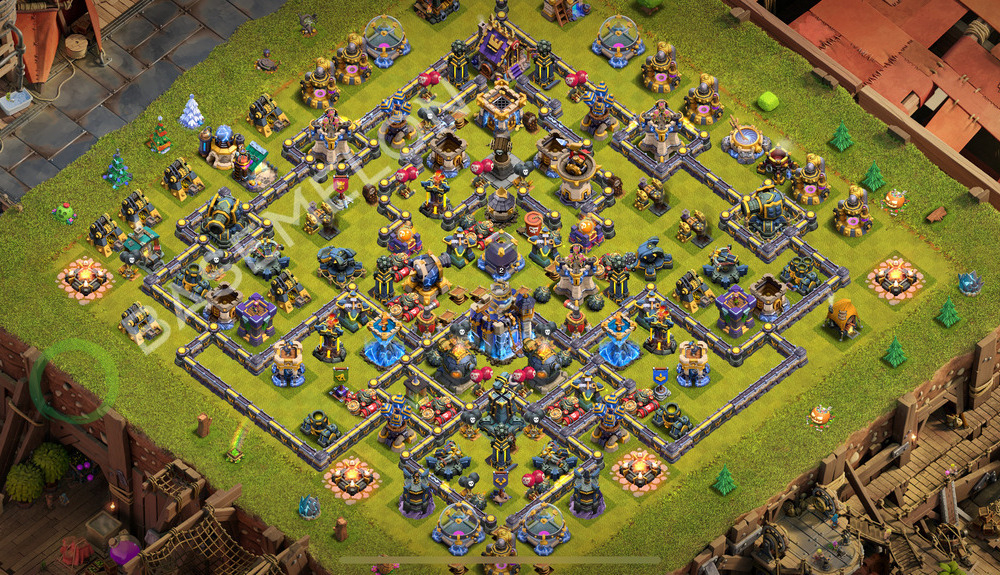 Town Hall Level 18 Trophy/Defense Base Design 2025, Anti Everything, Legend League, Layout #2204