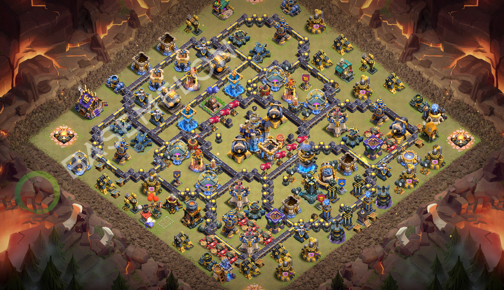 Aldea del Ayuntamiento Nivel 18 para Guerra, Anti 3 Estrellas Diseño 2026, #2205