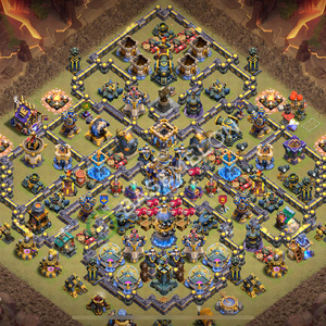 Town Hall Level 18 War Base Design 2025, Anti 2 Stars, Anti Air, Layout #2206