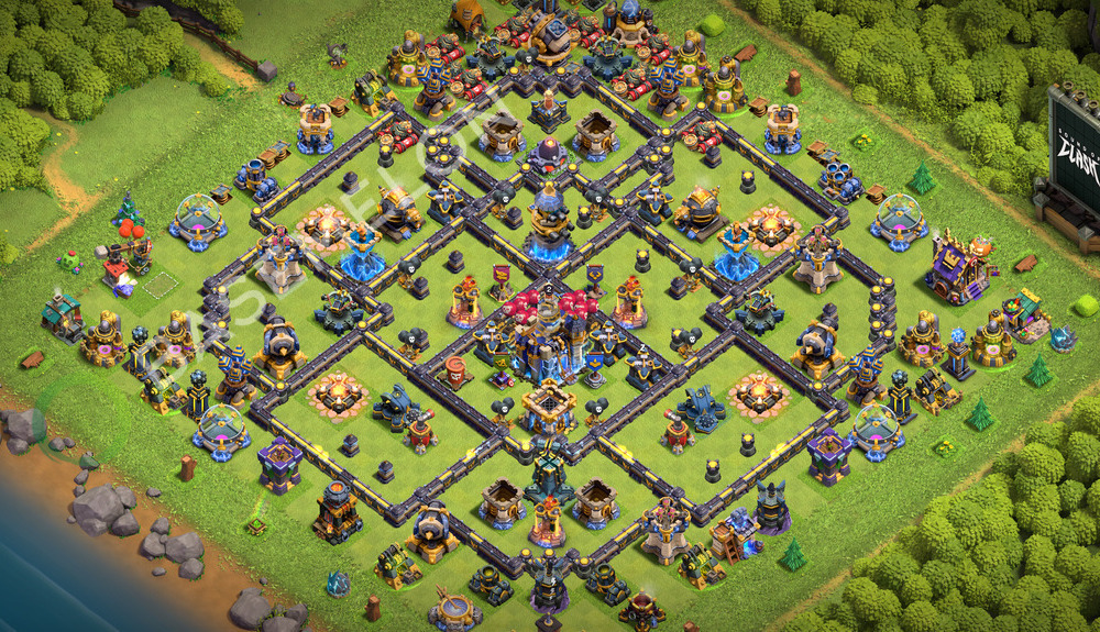 Aldea del Ayuntamiento Nivel 18 para Defensa, Anti Todo Diseño 2026, #2208