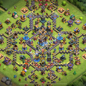 Town Hall Level 18 Trophy/Defense Base Design 2025, Anti Everything, Hybrid, Layout #2209