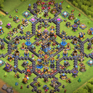 Town Hall Level 18 Trophy/Defense Base Design 2026, Anti Everything, Hybrid, Layout #2209