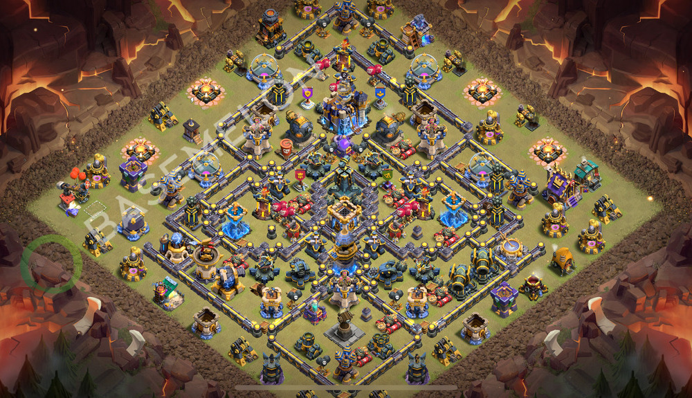 Town Hall Level 18 War Base Design 2025, Anti Everything, Layout #2211