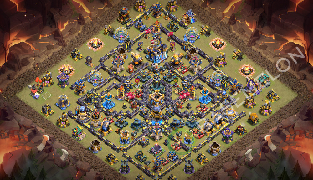 Aldea del Ayuntamiento Nivel 18 para Guerra, Anti Todo Diseño 2026, #2211