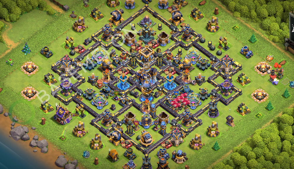 Aldea del Ayuntamiento Nivel 18 para Defensa, Anti 2 Estrellas, Híbrido Diseño 2026, #2212