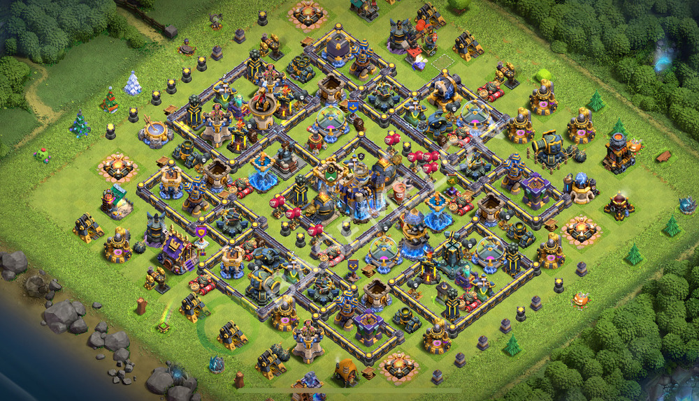 Town Hall Level 18 Trophy/Defense Base Design 2025, Anti 2 Stars, Legend League, Layout #2213