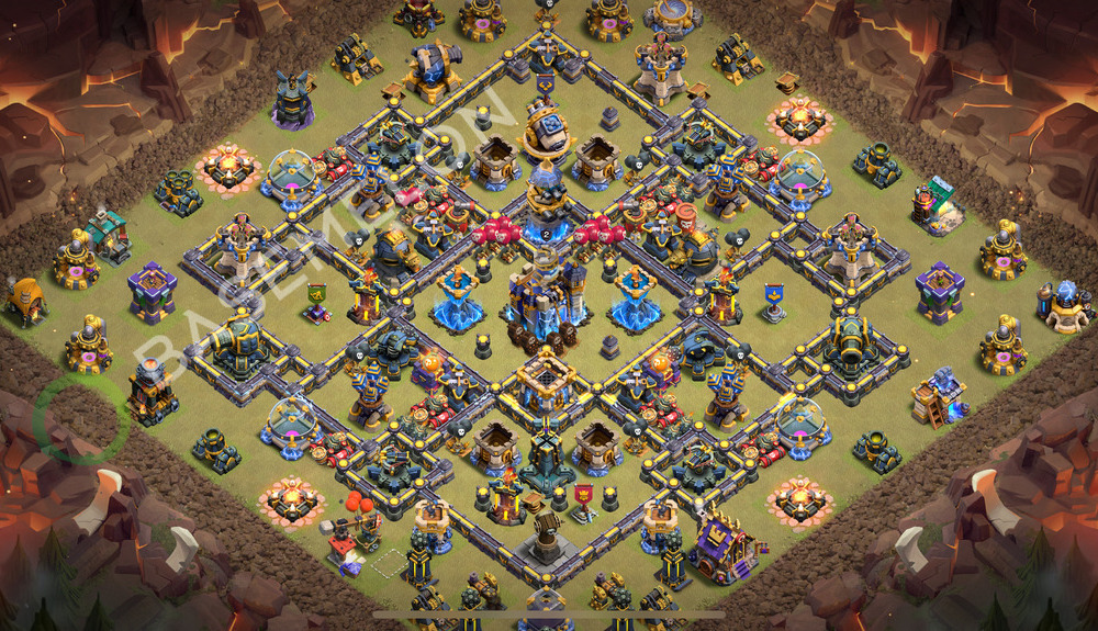 Town Hall Level 18 War Base Design 2025, Anti 2 Stars, Legend League, Layout #2215