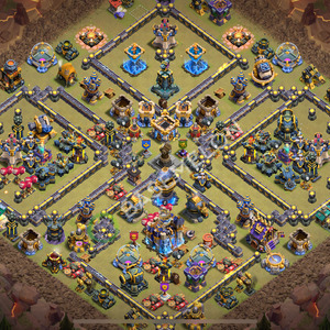 Town Hall Level 18 War Base Design 2025, Anti 2 Stars, Layout #2217