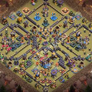 Aldea del Ayuntamiento Nivel 18 para Guerra, Anti 2 Estrellas Diseño 2026, #2217