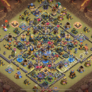 Town Hall Level 18 War Base Design 2025, Anti 2 Stars, Anti Air, Layout #2218