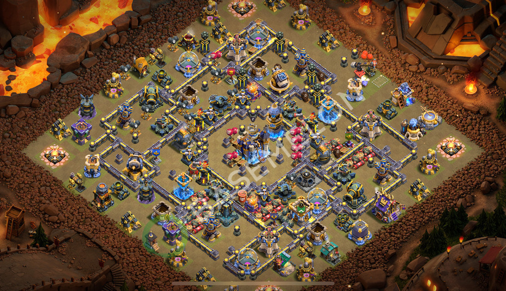 Town Hall Level 18 War Base Design 2025, Layout #2223
