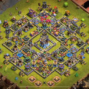 Town Hall Level 18 Farm Base Design 2025, Hybrid, Layout #2224