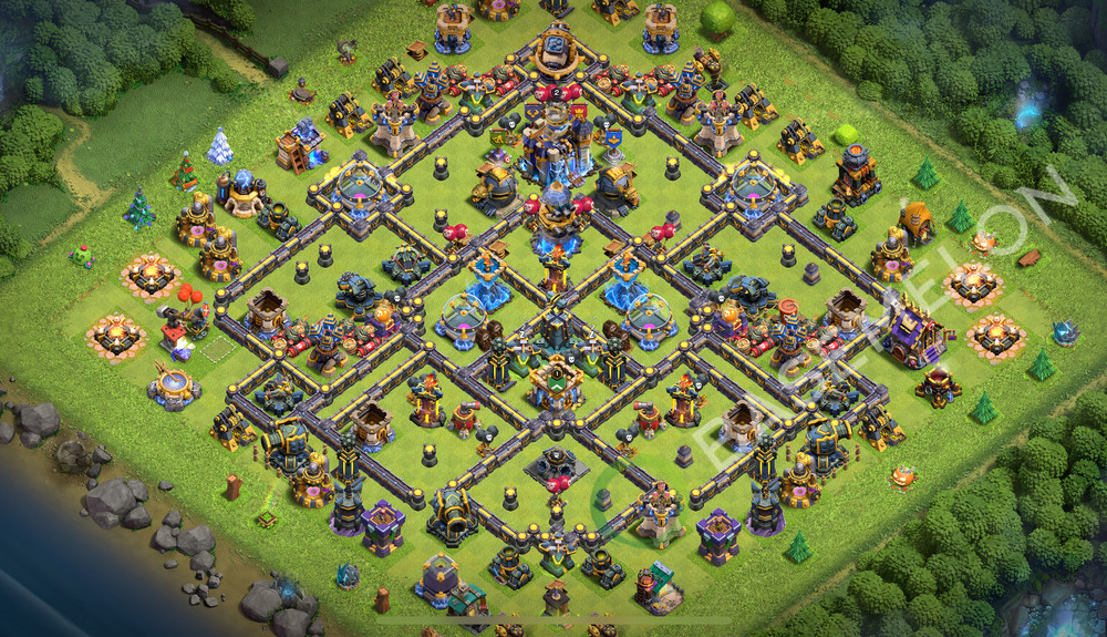 Town Hall Level 18 Trophy/Defense Base Design 2025, Legend League, Layout #2227