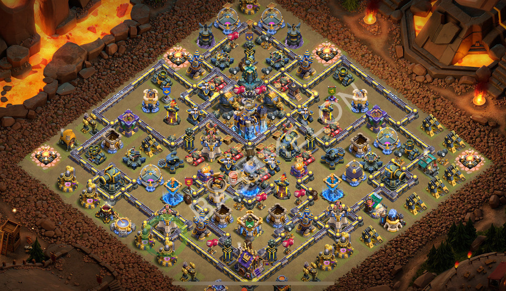 Town Hall Level 18 War Base Design 2025, Anti 3 Stars, Layout #2229