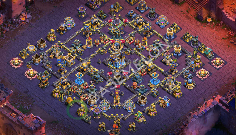 Aldea del Ayuntamiento Nivel 18 para Guerra, Anti 2 Estrellas, Anti Todo Diseño 2026, #2231