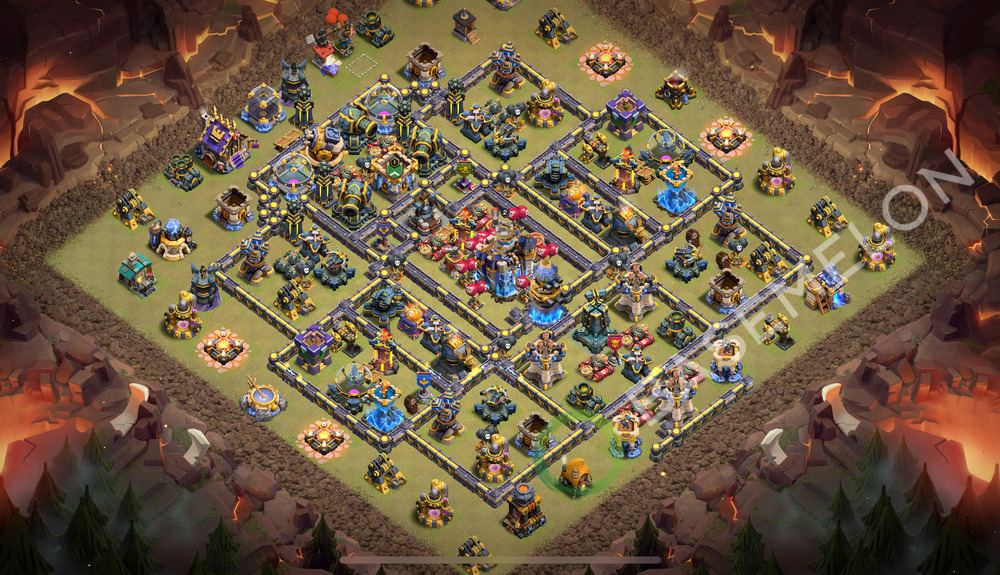 Town Hall Level 18 War Base Design 2025, Layout #2232