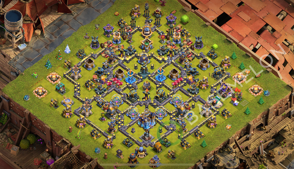 Town Hall Level 18 Farm Base Design 2026, Hybrid, Layout #2452