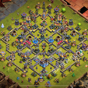 Town Hall Level 18 Farm Base Design 2026, Hybrid, Layout #2452