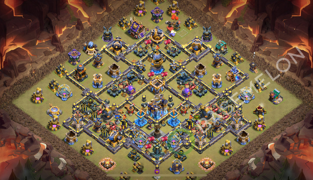 Town Hall Level 18 War Base Design 2026, Layout #2538