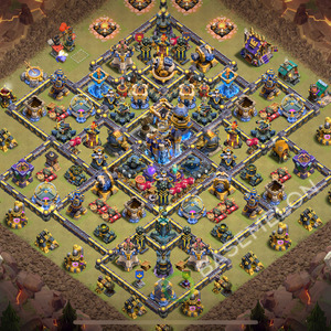 Rathaus Level 18 Krieg Base 2026, Hybrid, Layout #2681