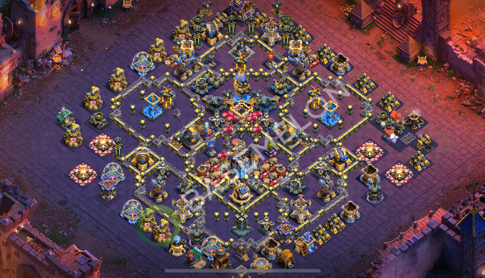 Town Hall Level 18 War Base Design 2026, Anti 3 Stars, Layout #2732