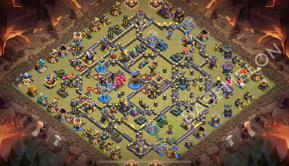 Town Hall Level 18 War Base Design 2026, Anti 2 Stars, Layout #2750