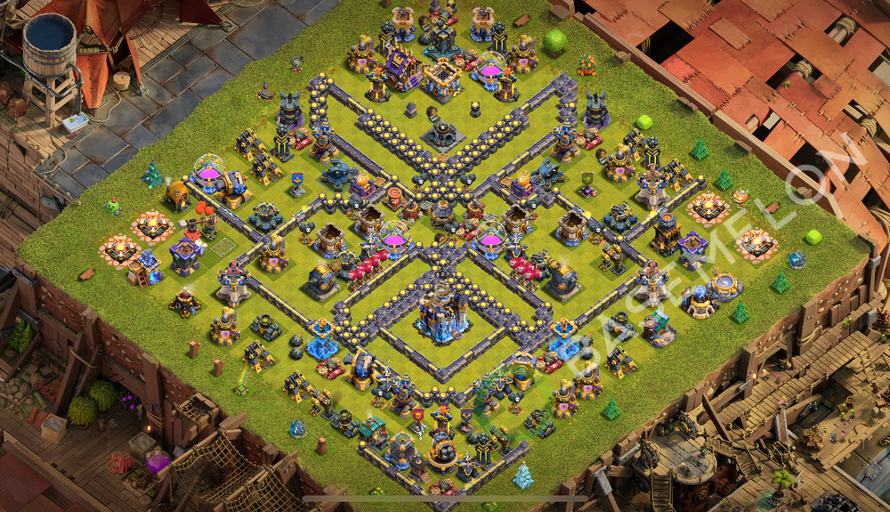 Rathaus Level 18 Verteidigung Base 2026, Layout #2881