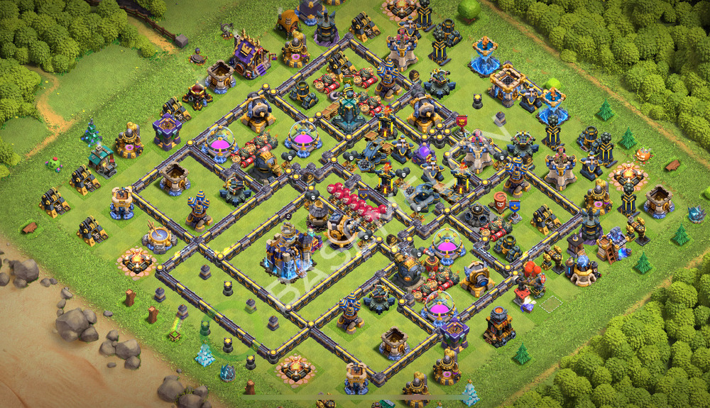 Town Hall Level 18 Trophy/Defense Base Design 2026, Legend League, Anti Everything, Layout #2897