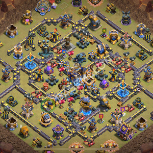 Town Hall Level 18 War Base Design 2026, Anti Everything, Layout #3052