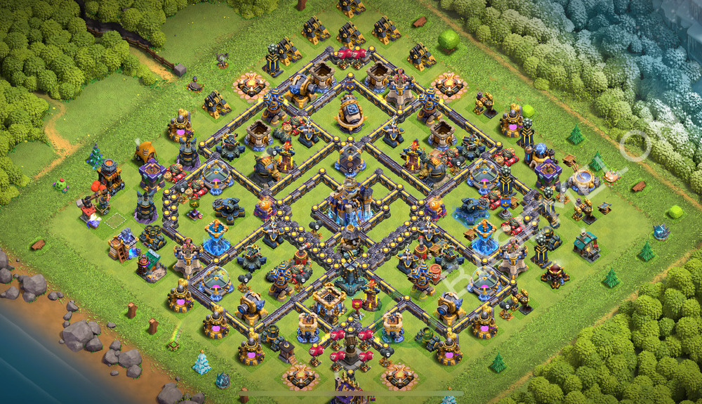 Town Hall Level 18 Farm Base Design 2026, Anti 3 Stars, Hybrid, Layout #3071