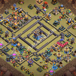 Aldea del Ayuntamiento Nivel 18 para Guerra, Anti 3 Estrellas Diseño 2026, #3099